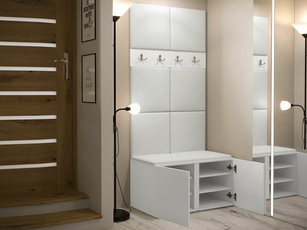 Set za hodnik Hartford 267 (Belo)