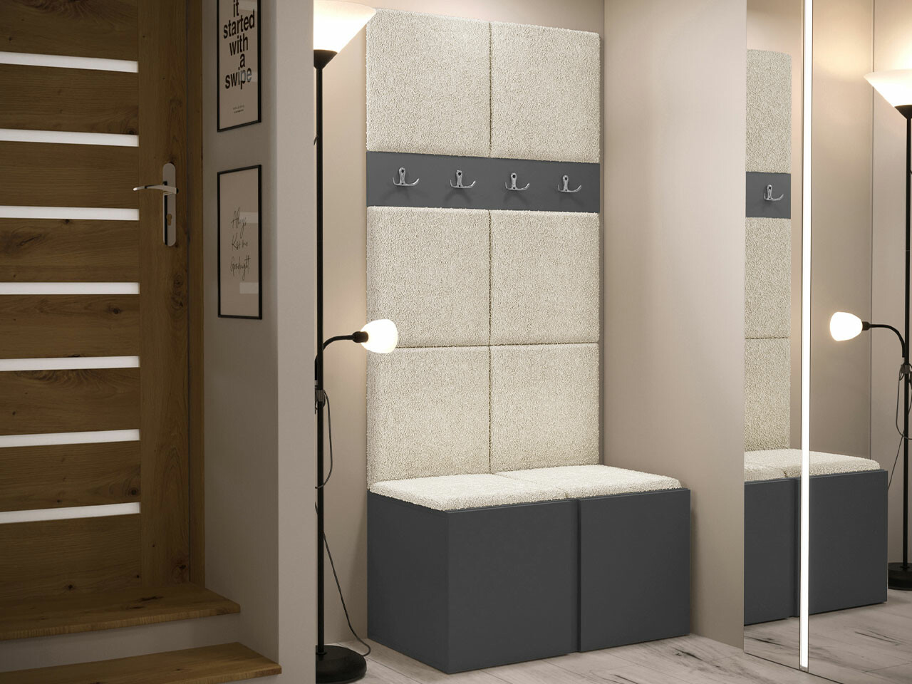 Set za hodnik Hartford 267 (Graphite)