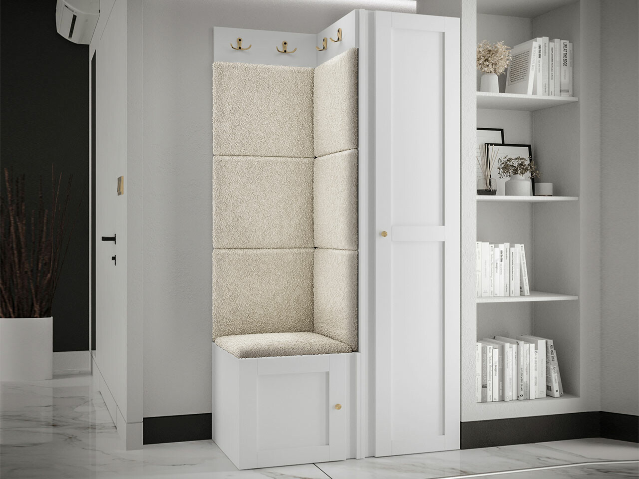 Set za hodnik Hartford 381 (Belo)