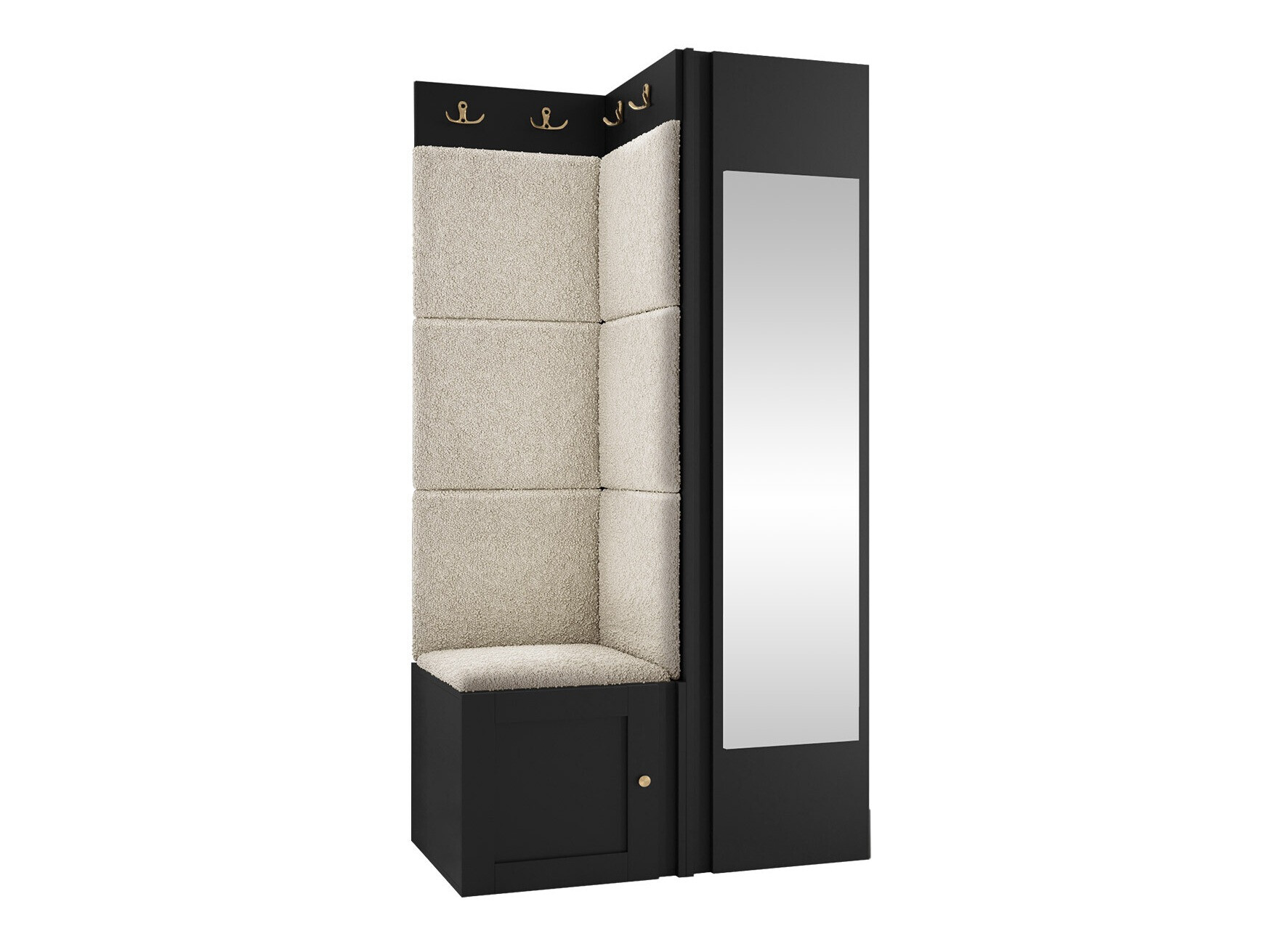 Set za hodnik Hartford 382 (Crno)