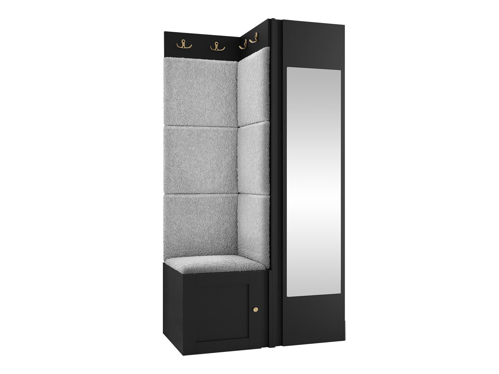 Set za hodnik Hartford 382 (Crno)