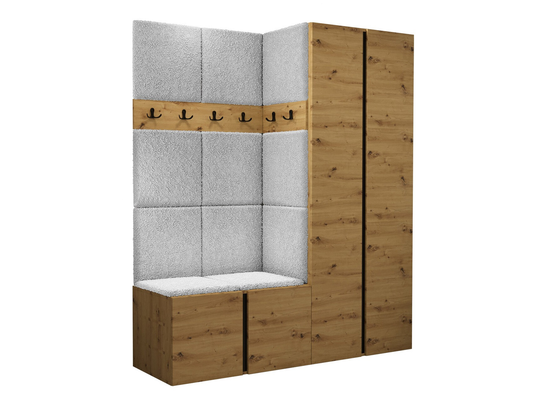 Set za hodnik Pinis III (Artisan hrast)