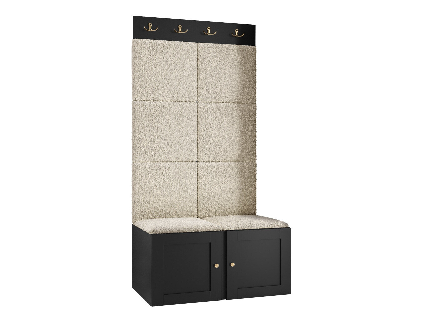 Set za hodnik Hartford 375 (Crno)