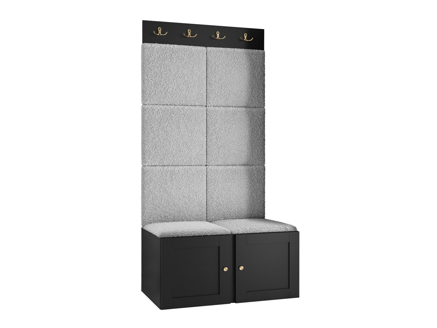 Set za hodnik Hartford 375 (Crno)