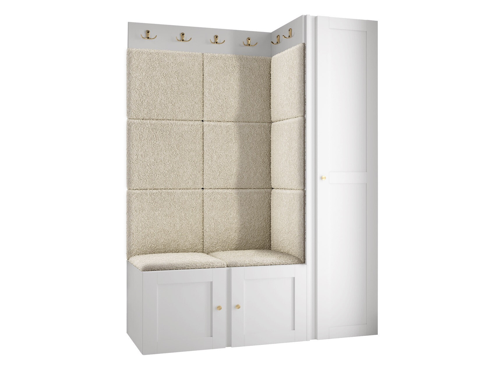 Set za hodnik Hartford 377 (Crno)