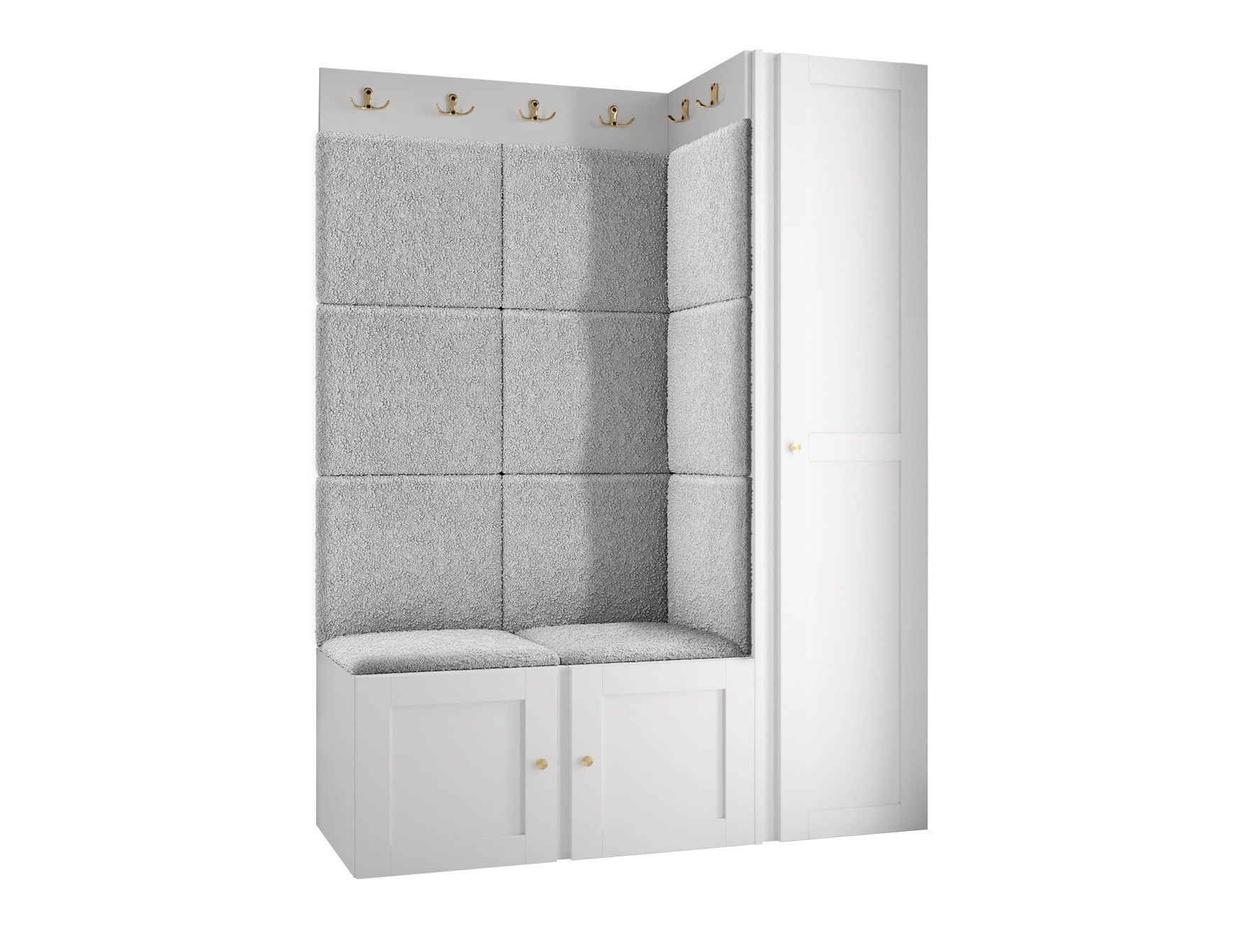 Set za hodnik Hartford 377 (Crno)