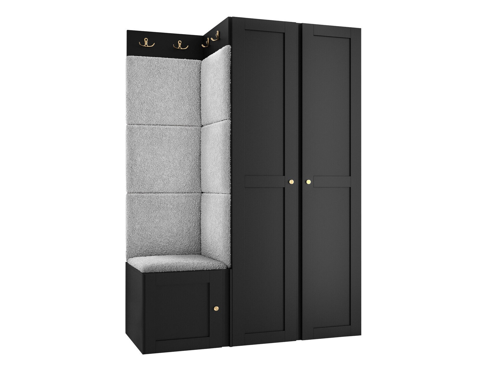 Set za hodnik Hartford 379 (Crno)