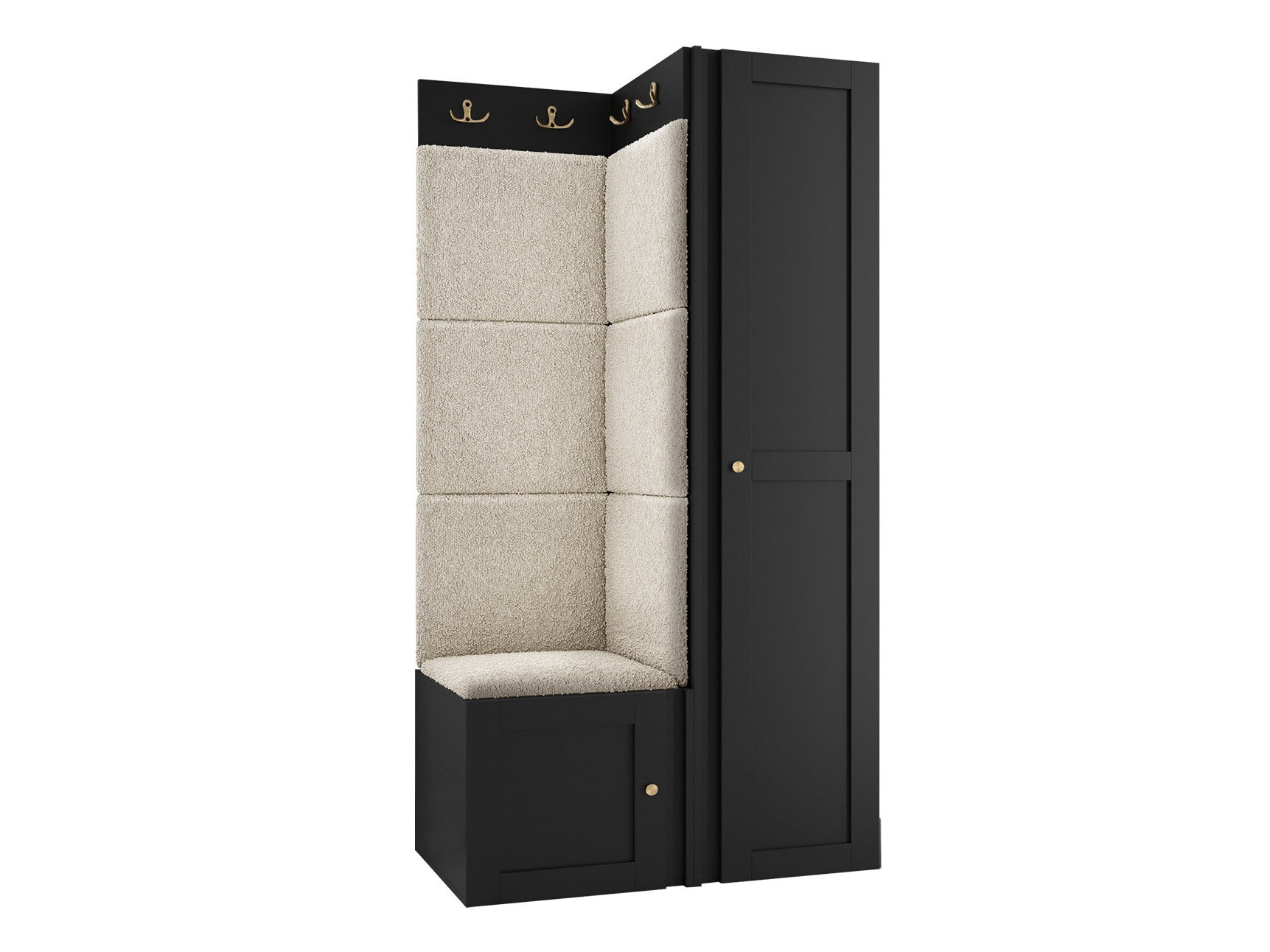 Set za hodnik Hartford 381 (Crno)