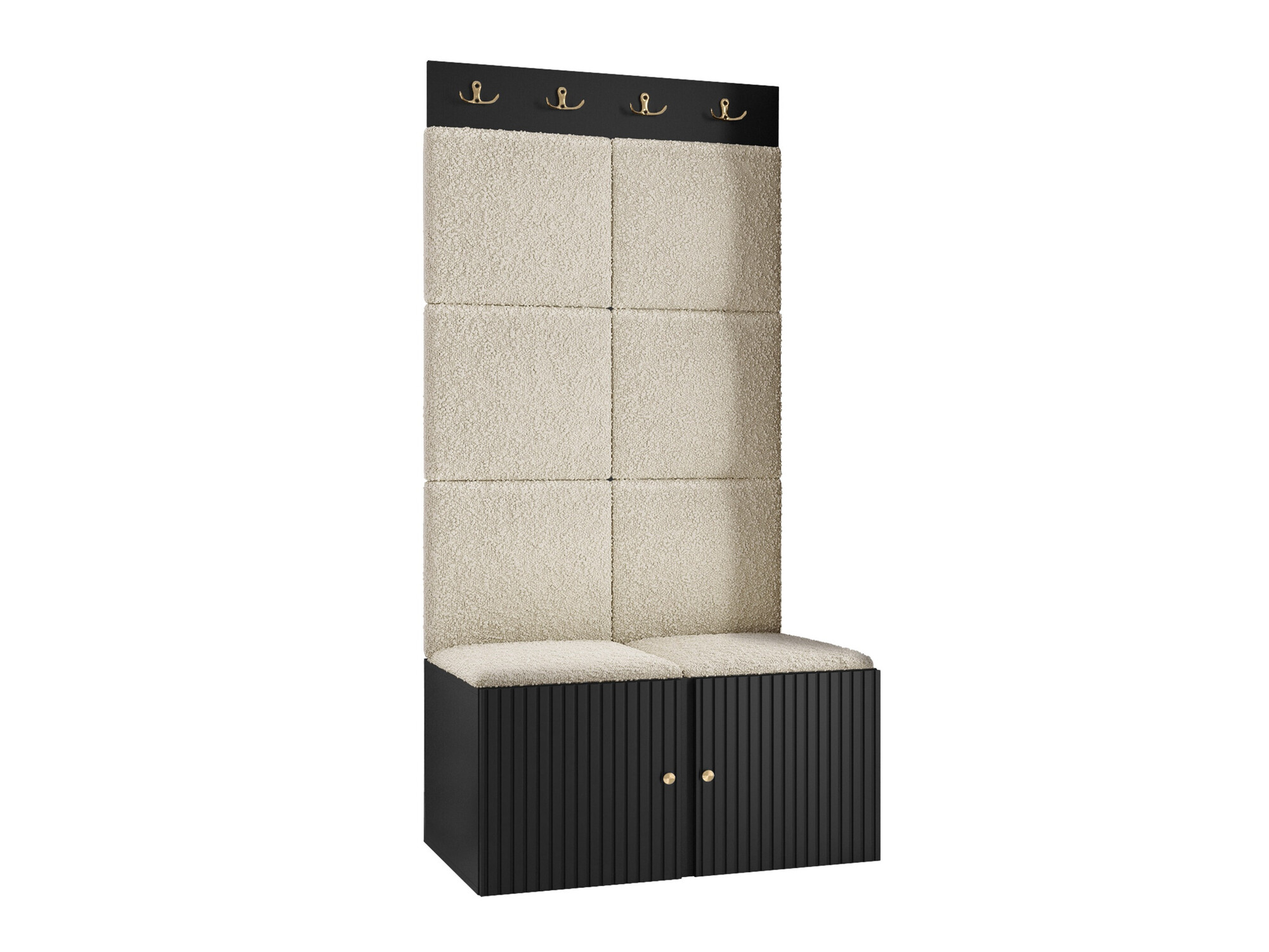 Set za hodnik Hartford 383 (Crno)