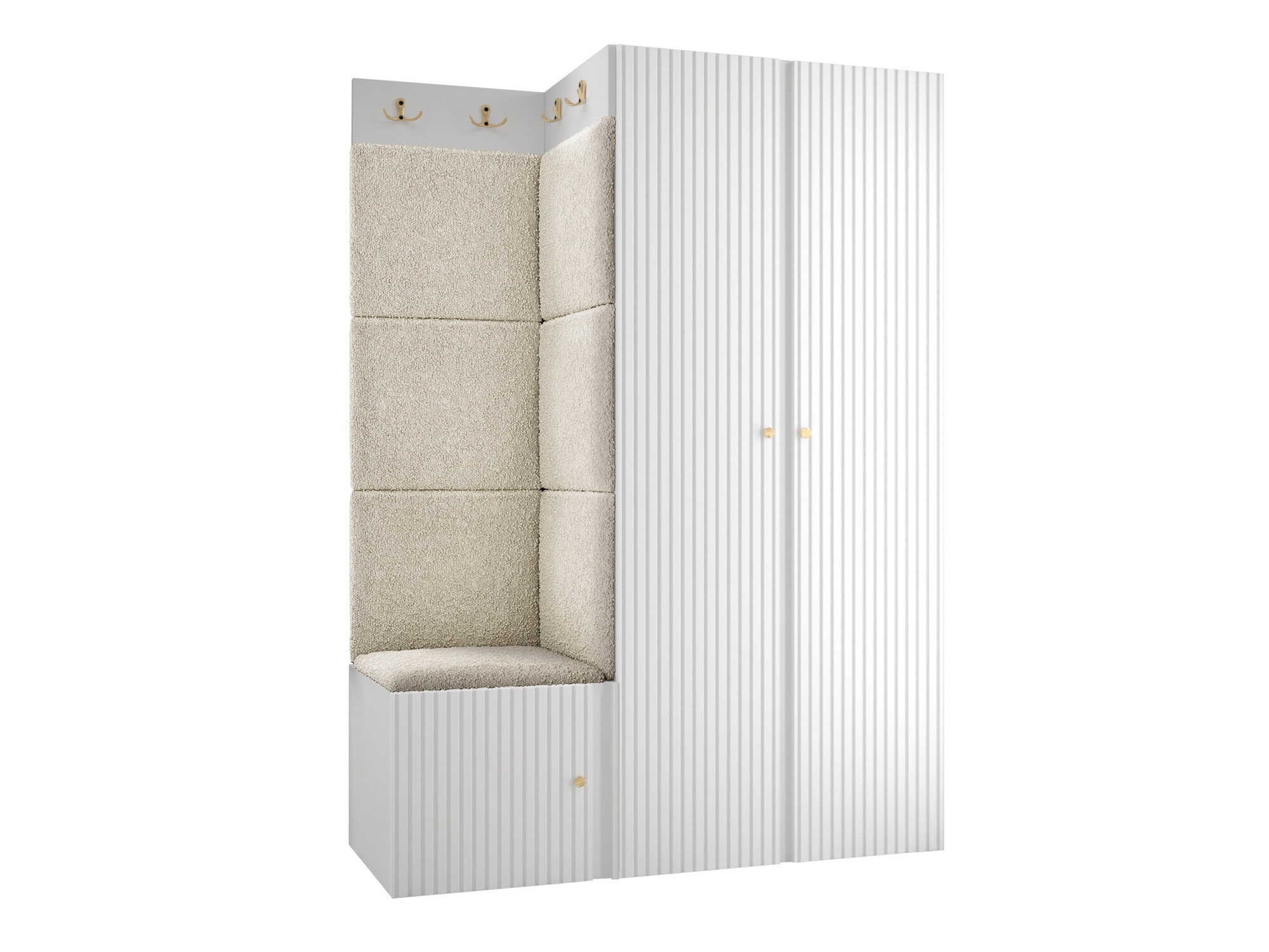 Set za hodnik Hartford 387 (Belo)