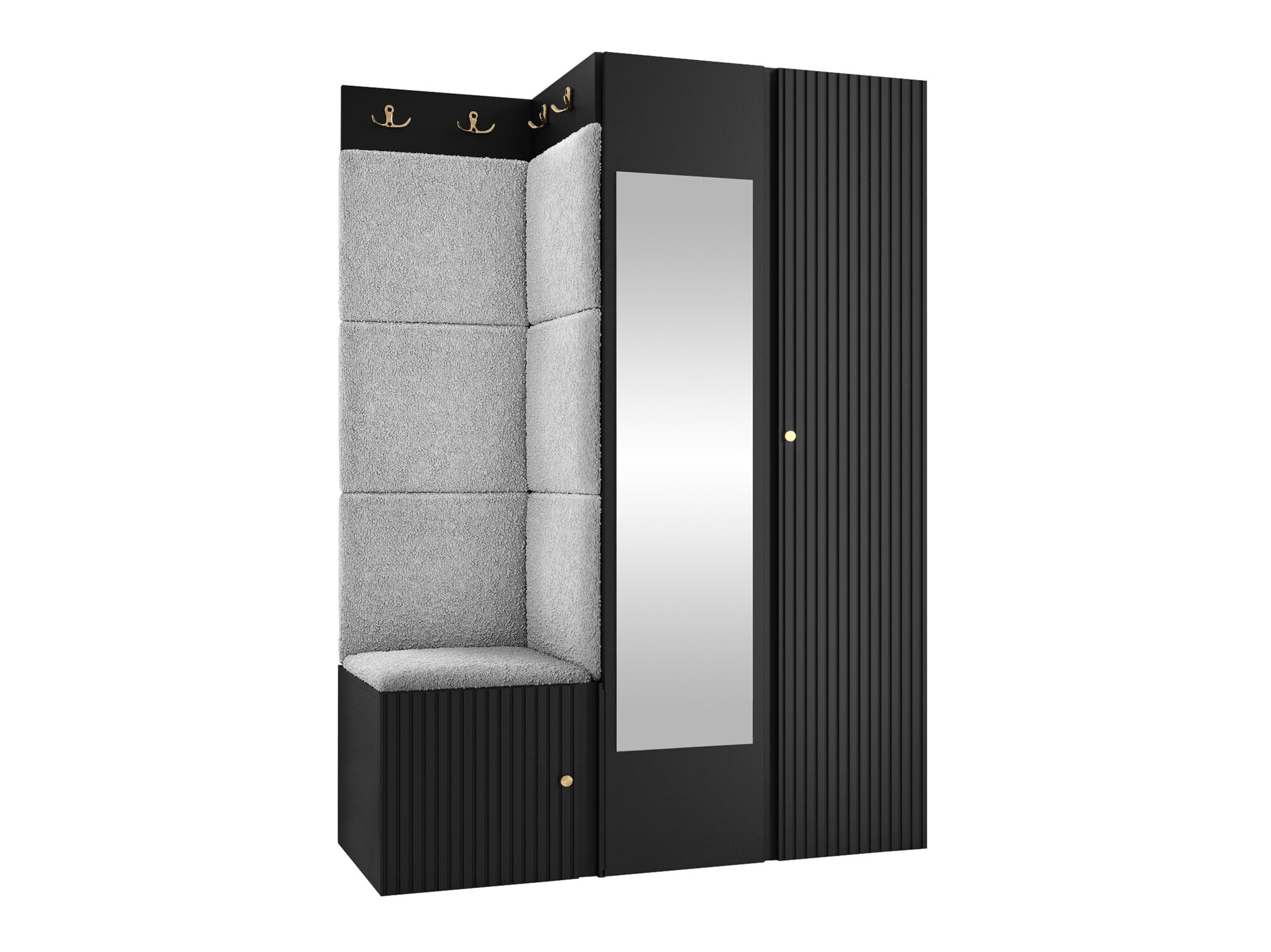 Set za hodnik Hartford 388 (Crno)