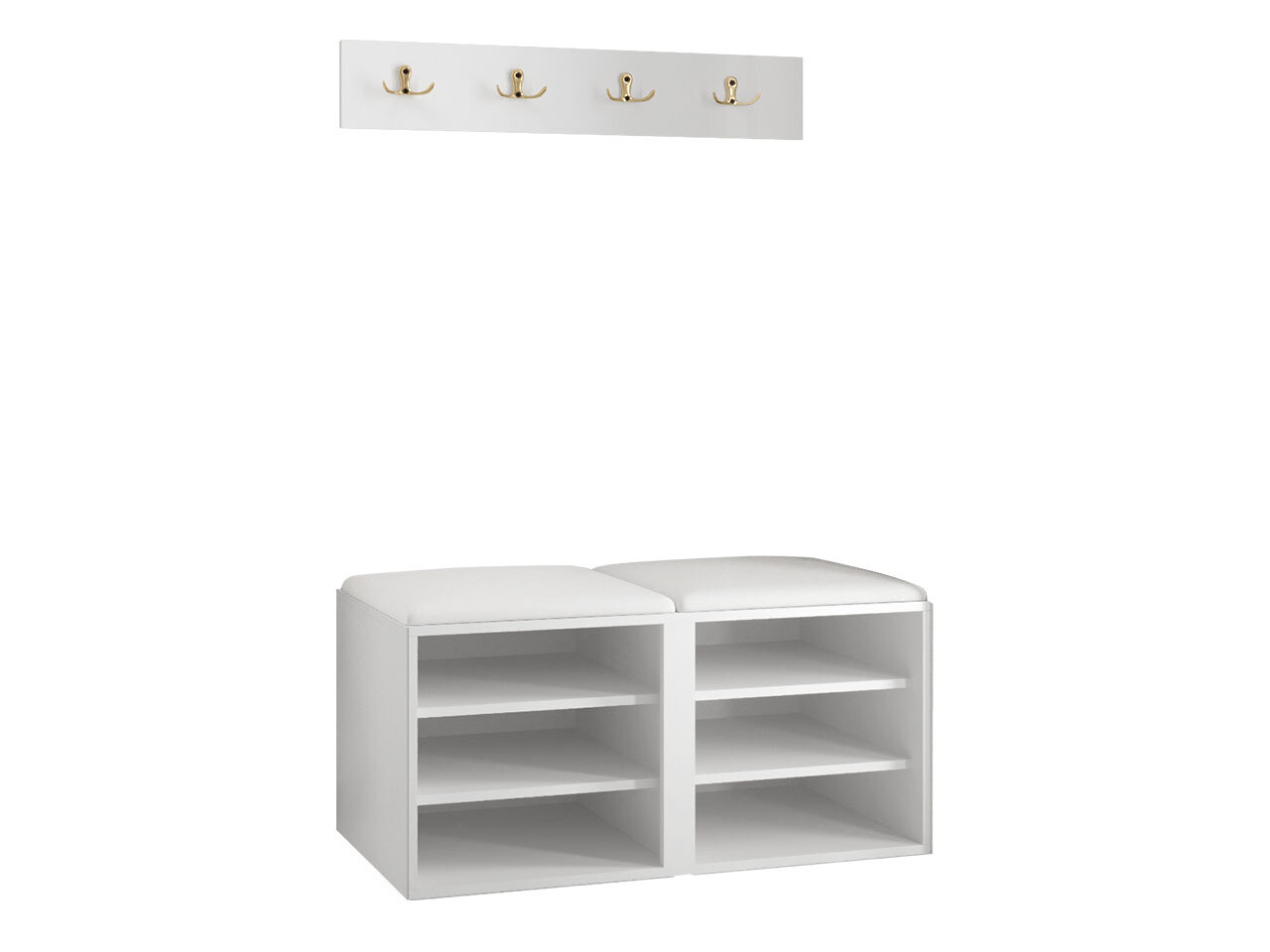 Set za hodnik Hartford 384 (Belo)