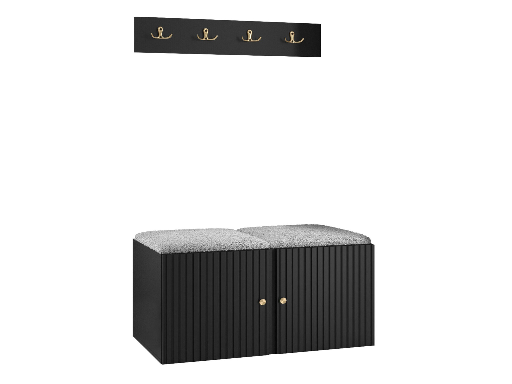 Set za hodnik Hartford 384 (Crno)