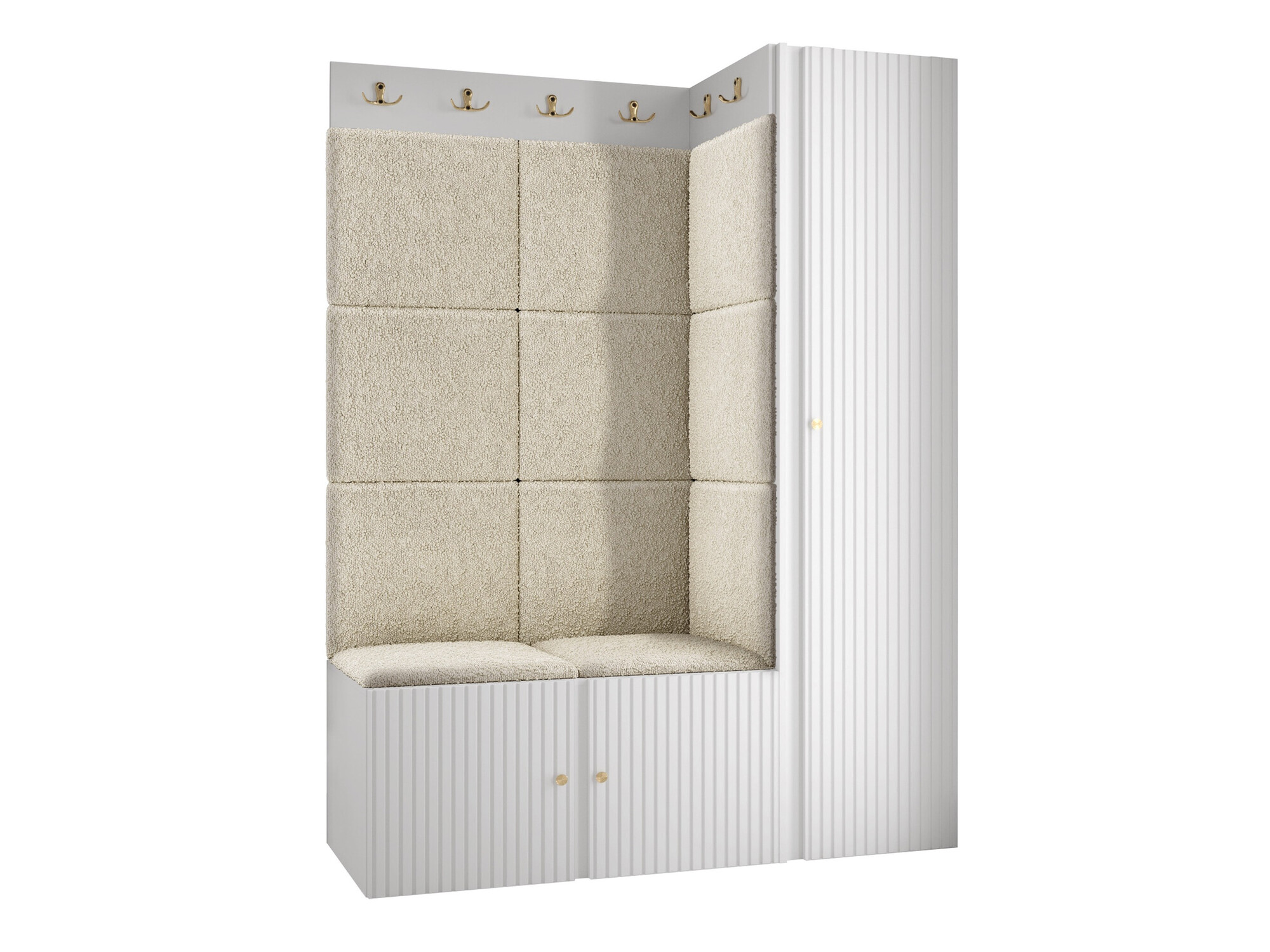 Set za hodnik Hartford 385 (Belo)