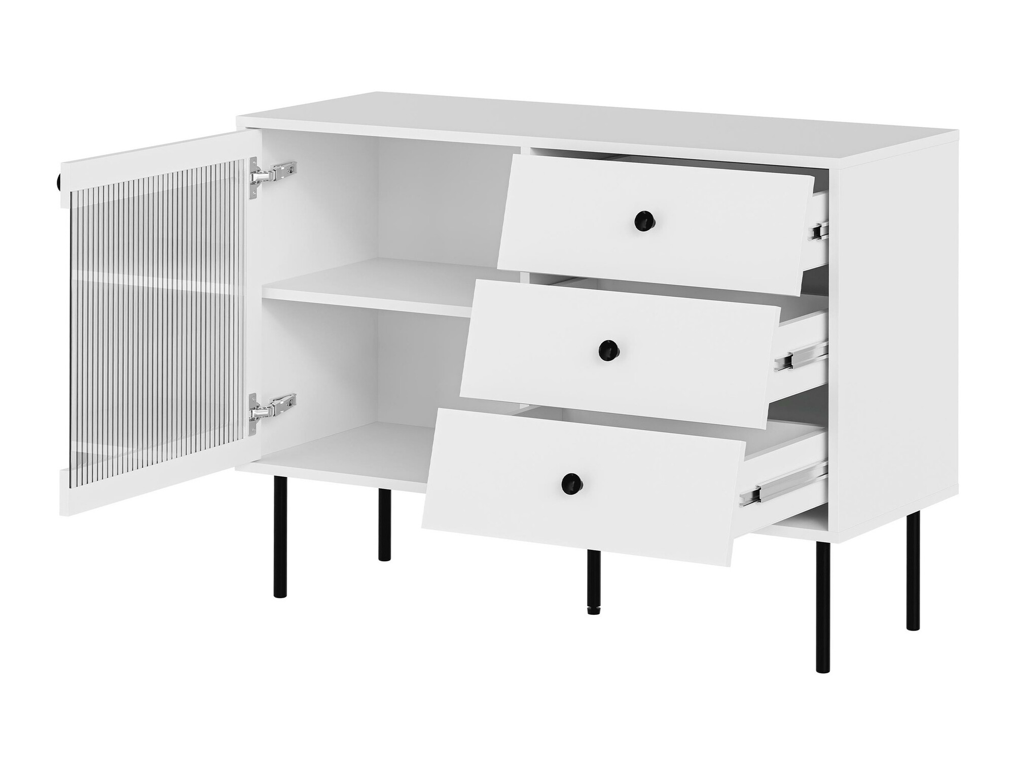 Set za dnevnu sobu Feletri 108 (Crno)