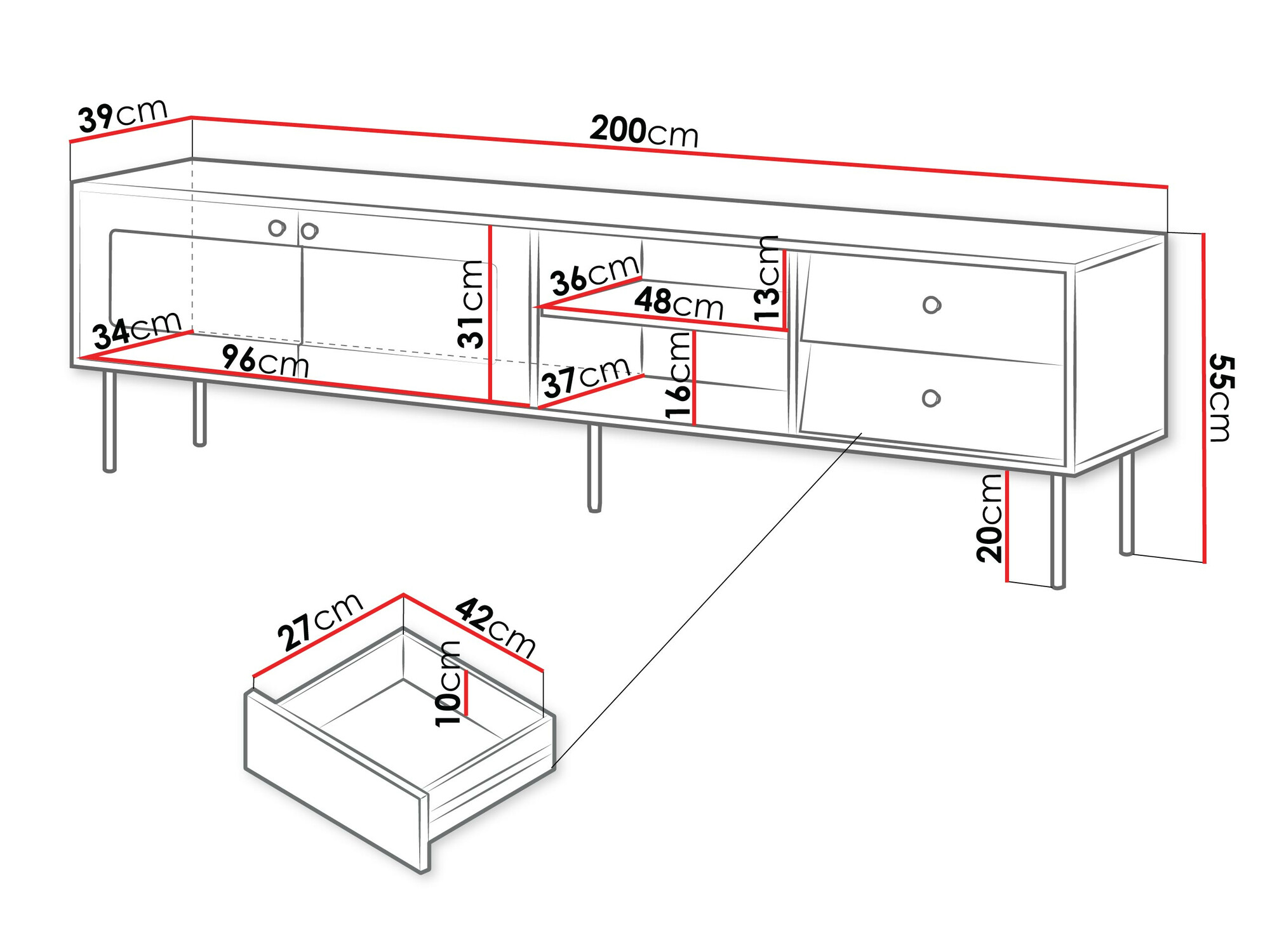 TV sto Feletri 103 (Crno)