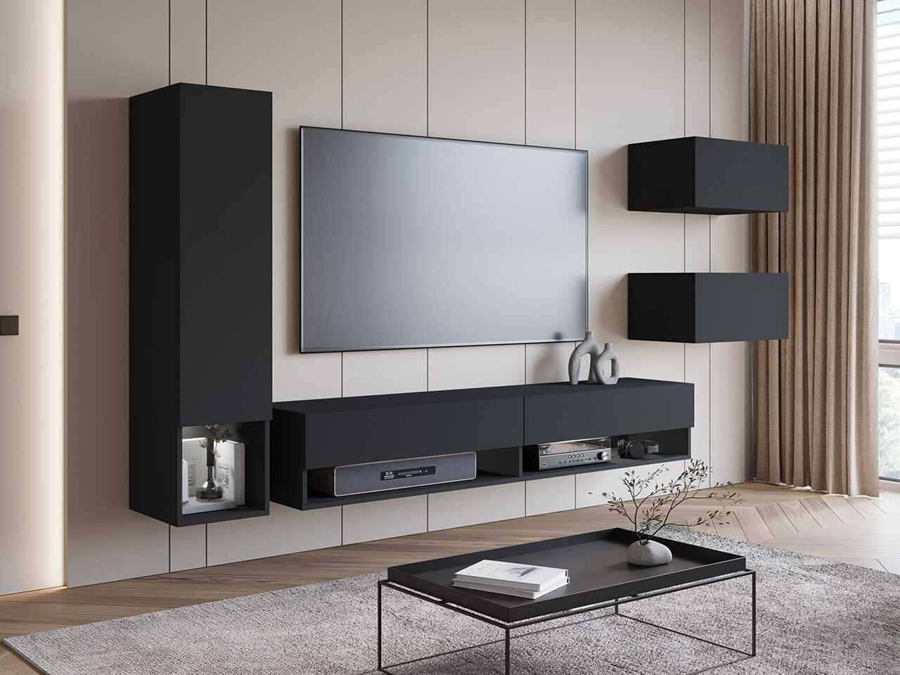 Set za dnevnu sobu Sarasota 124 (Grafit)