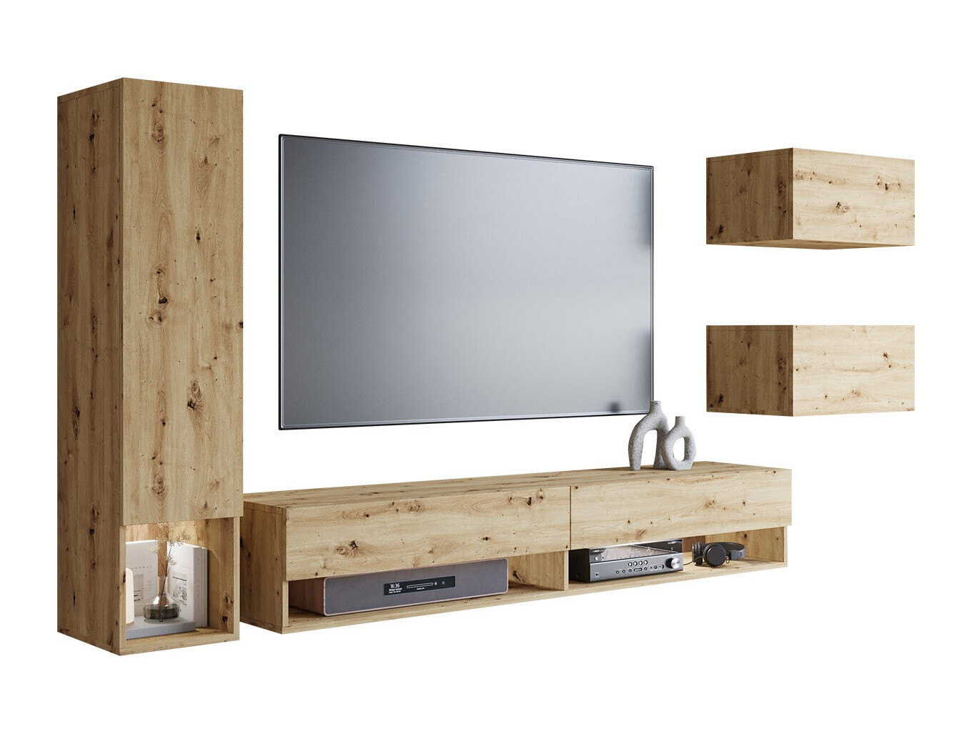 Set za dnevnu sobu Sarasota 124 (Zanatski hrast)