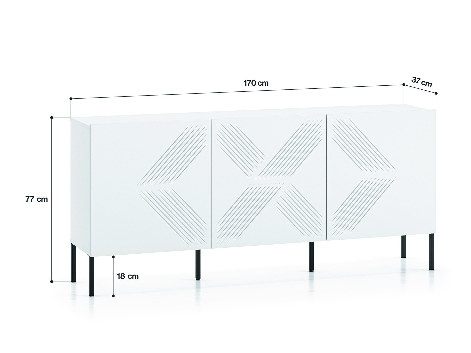 Ormarić Dorferi 102 (Crno)