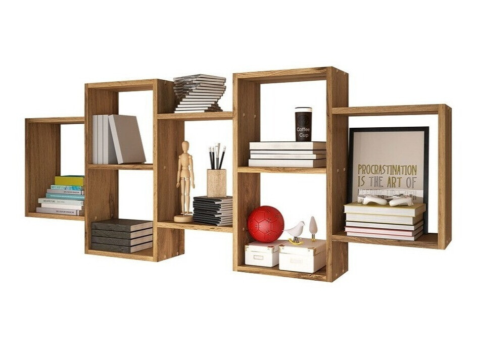 Zidna polica Sarasota 103 (Вотан храст)