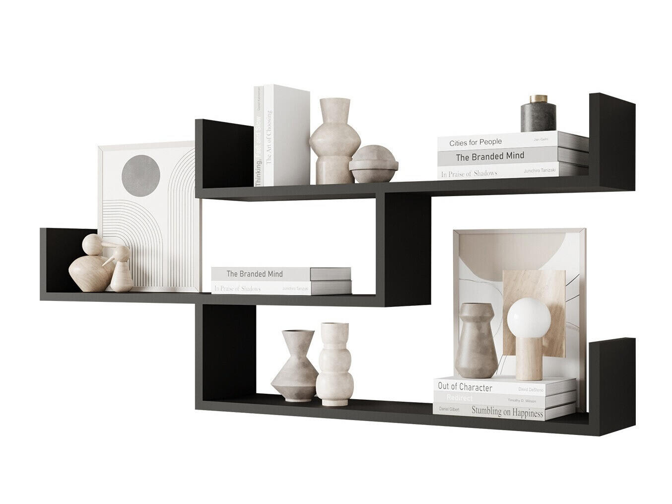 Zidna polica Sarasota 104 (Grafit)