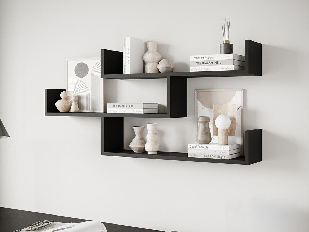 Zidna polica Sarasota 104 (Graphite)