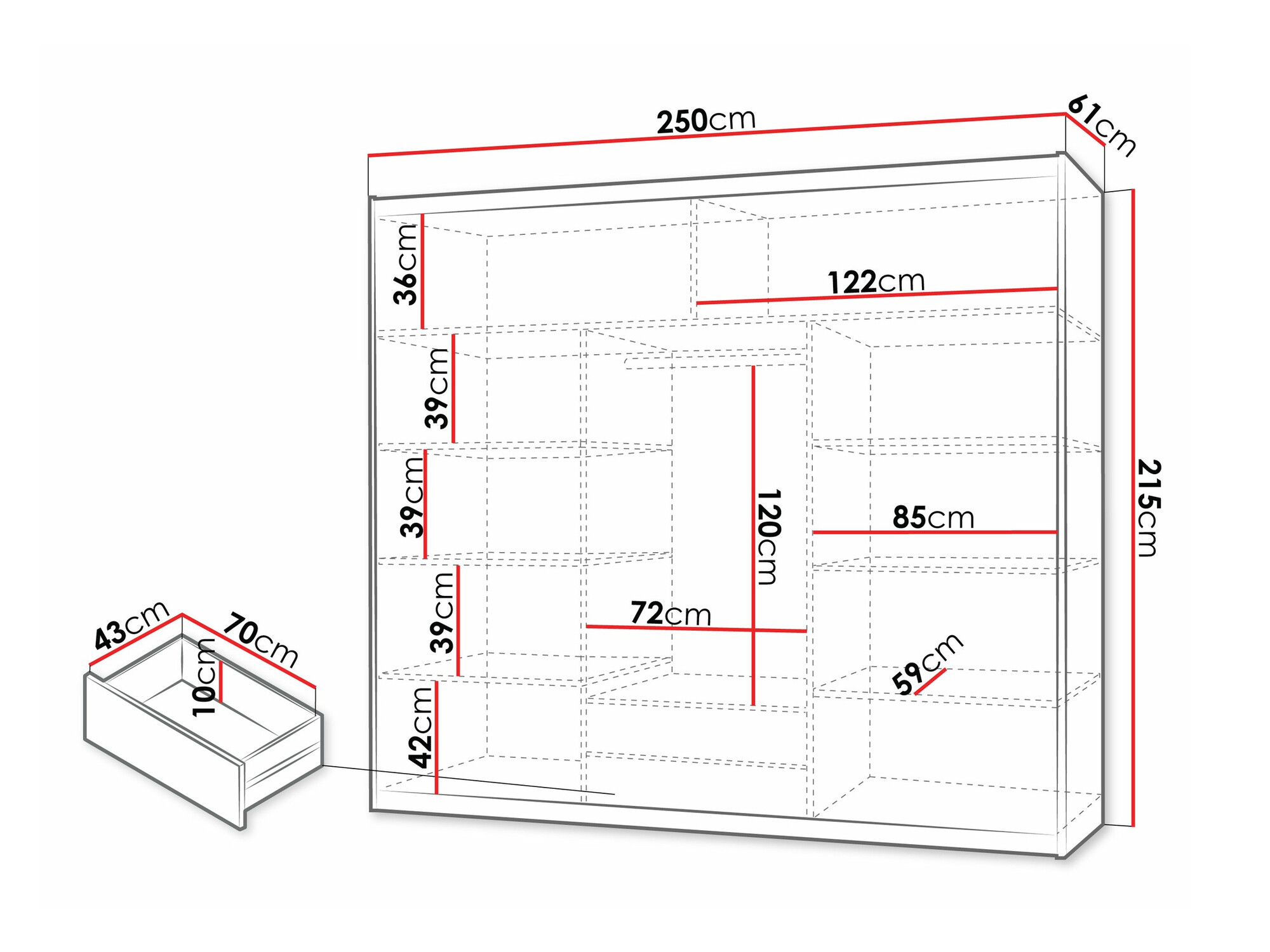 Ormar Honolulu 119 (Sonoma hrast)