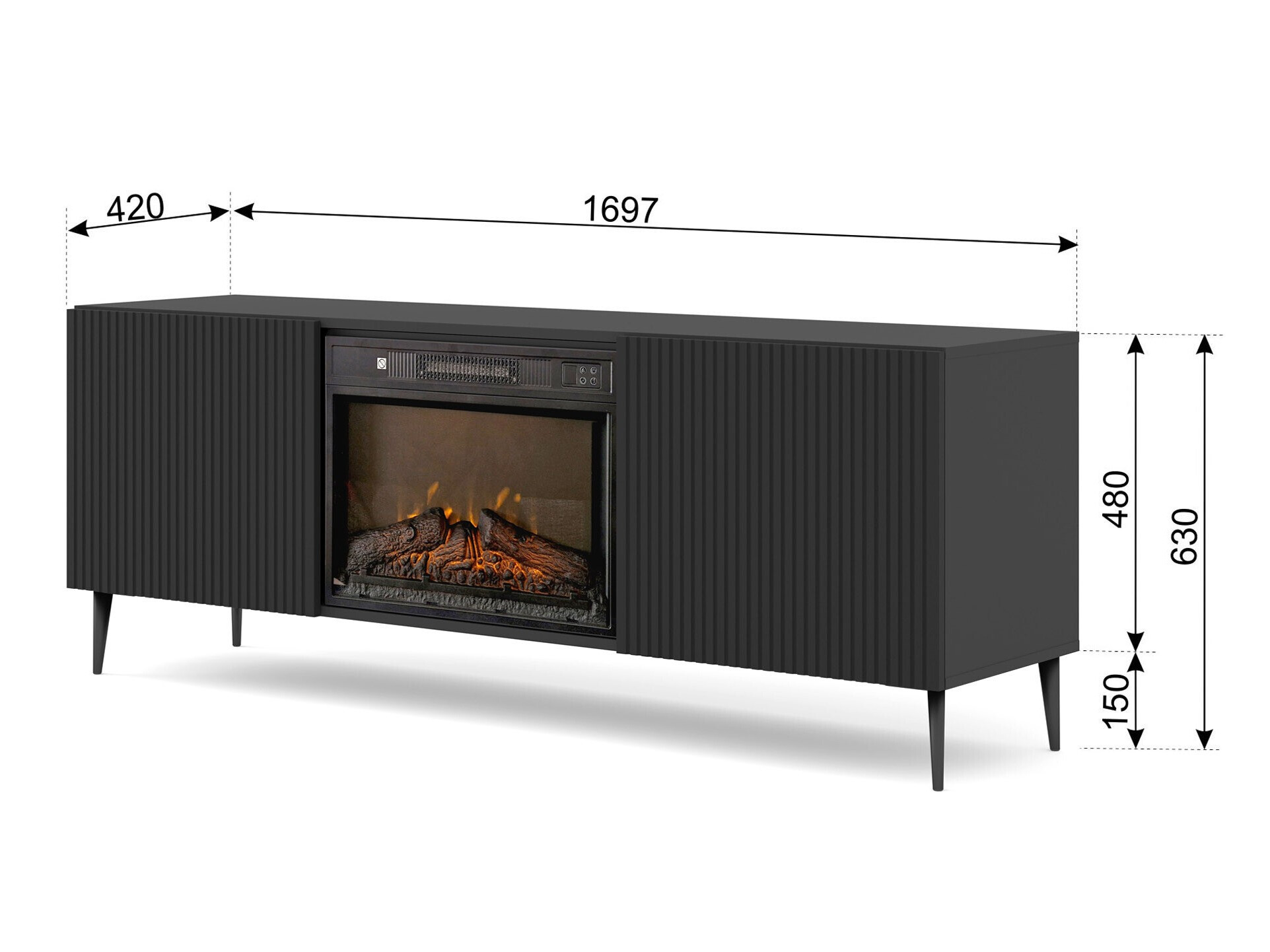 Ormarić Talsalu 111 (Crno)