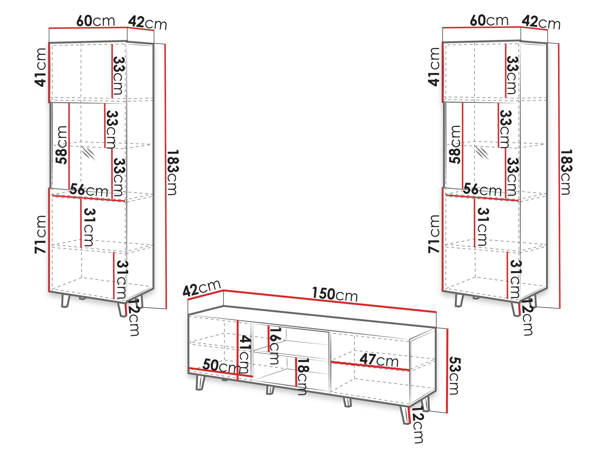 Set za dnevnu sobu Remeta 110 (Antricit (ugalj))