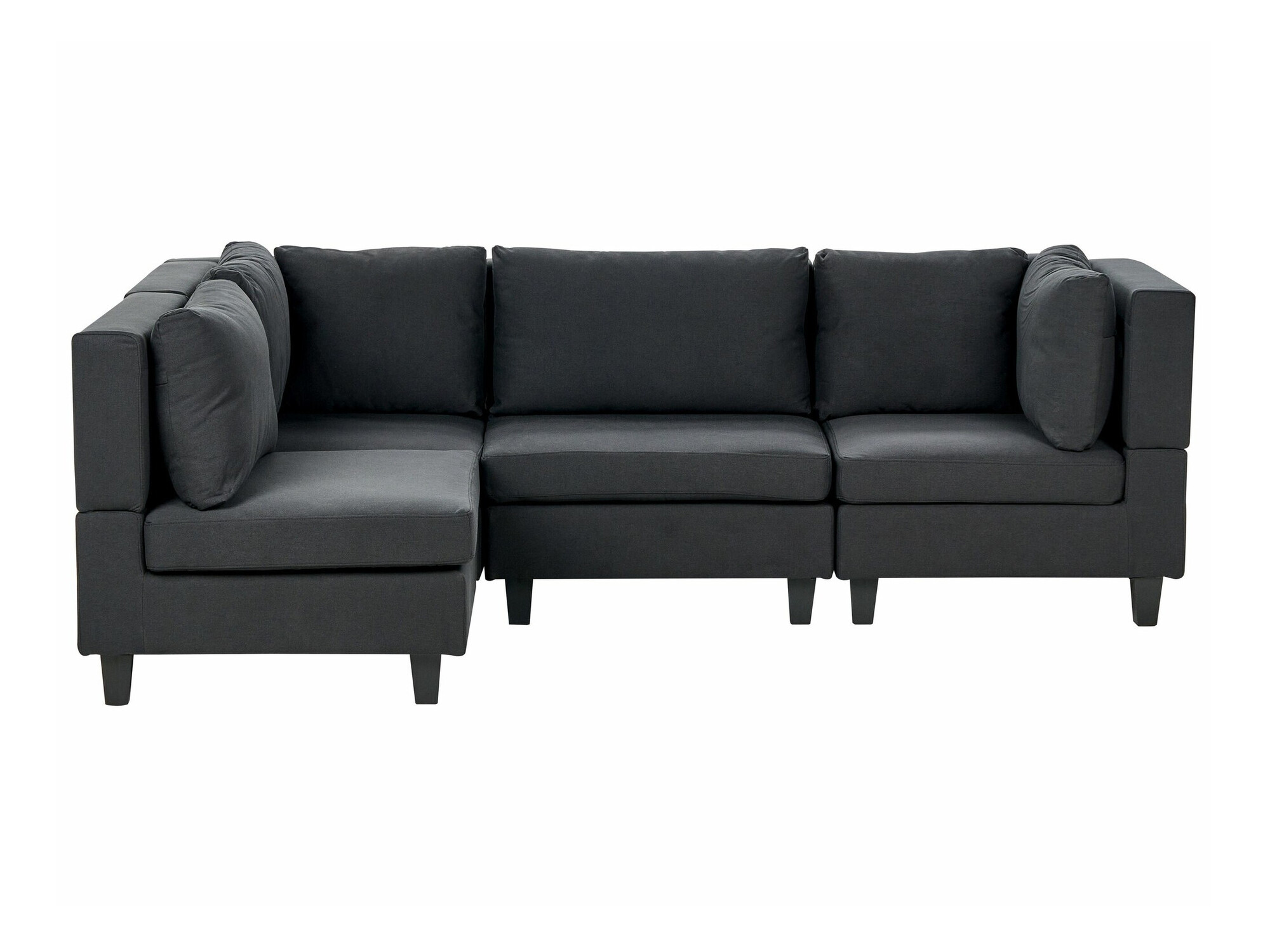 Modularna ugaona garnitura Elbmeli 108 (Crno)