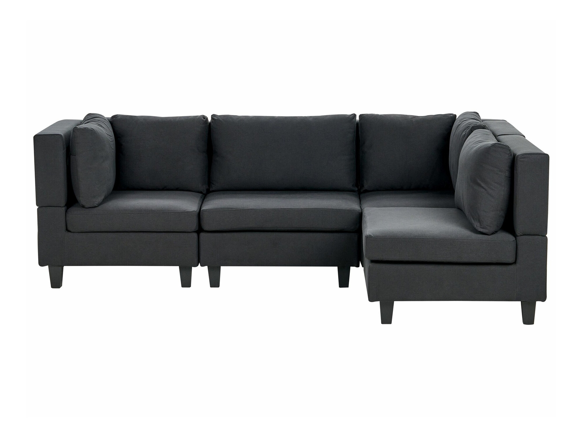 Modularna ugaona garnitura Elbmeli 108 (Crno)