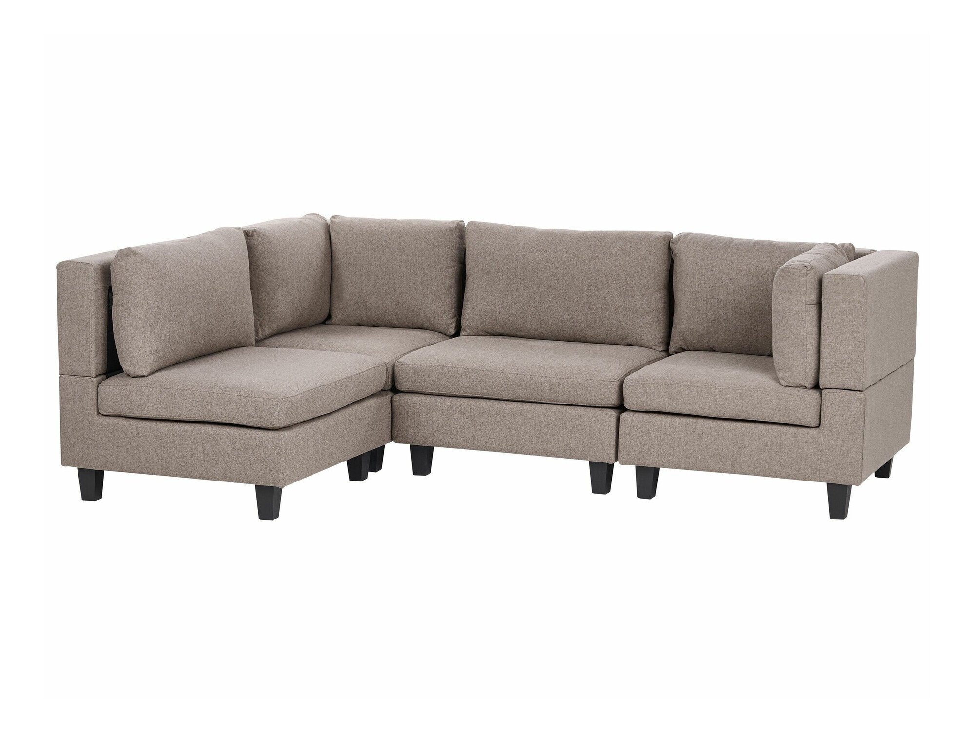 Modularna ugaona garnitura Elbmeli 108 (Smeđa)
