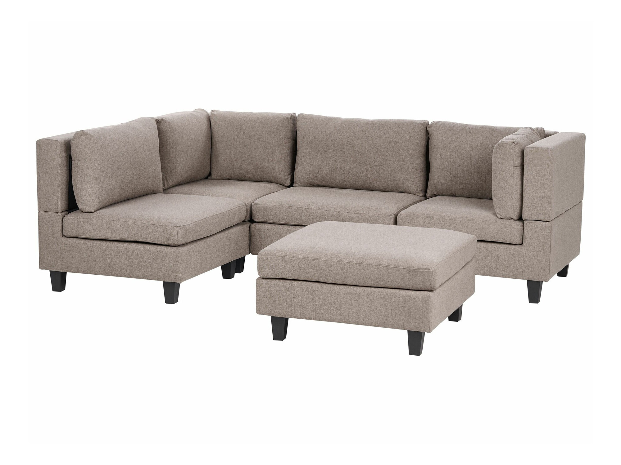 Modularna ugaona garnitura Elbmeli 108 (Smeđa)