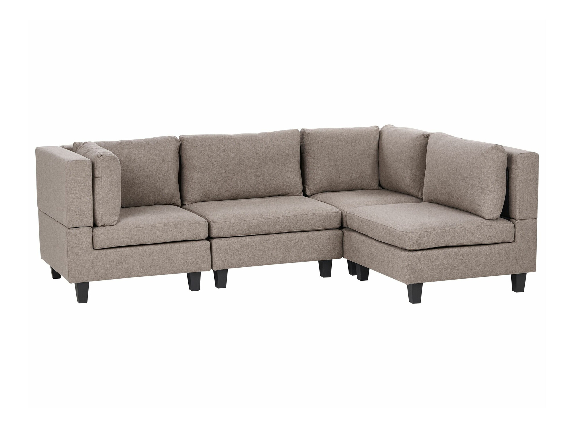 Modularna ugaona garnitura Elbmeli 108 (Smeđa)