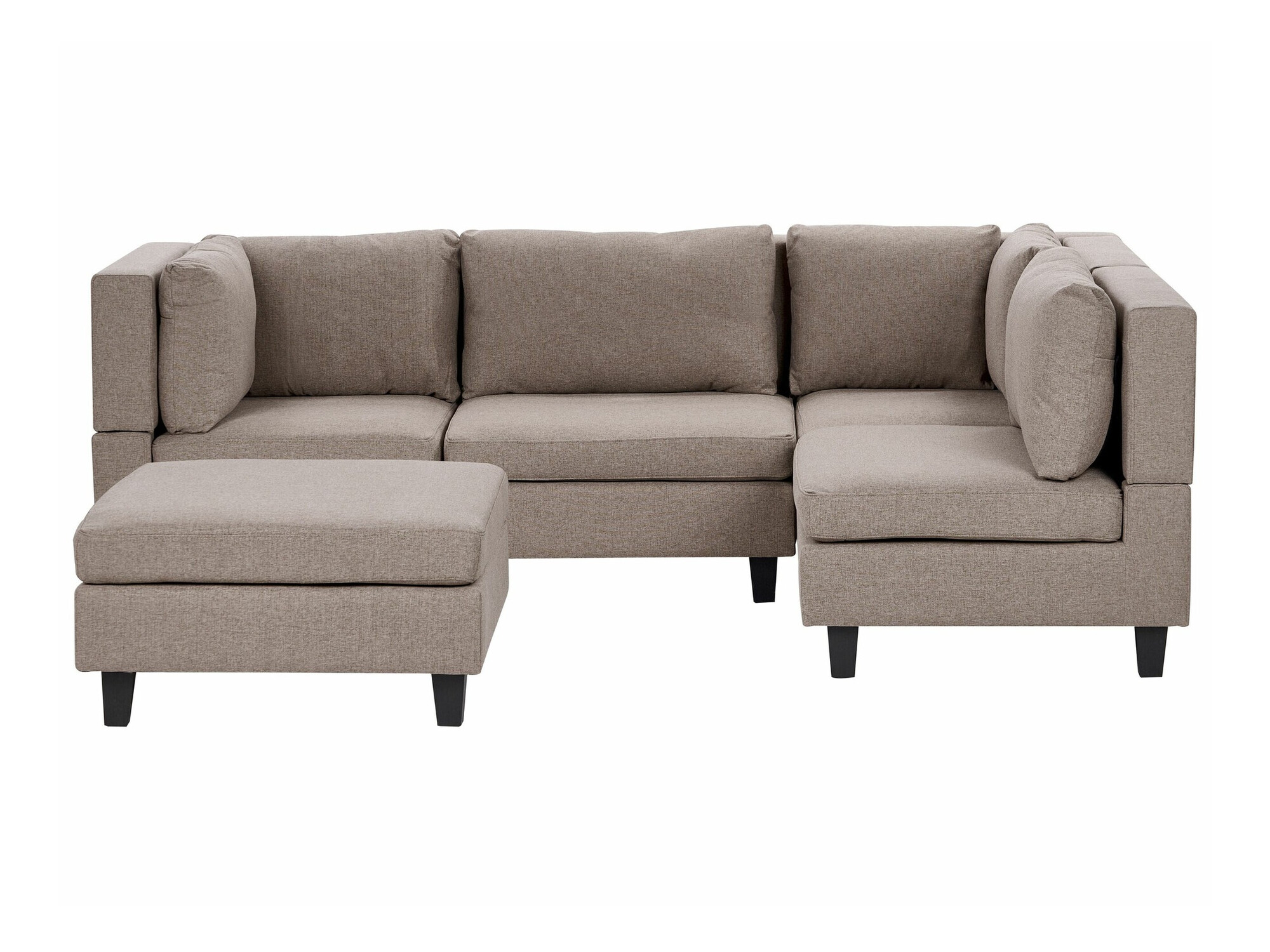 Modularna ugaona garnitura Elbmeli 108 (Smeđa)