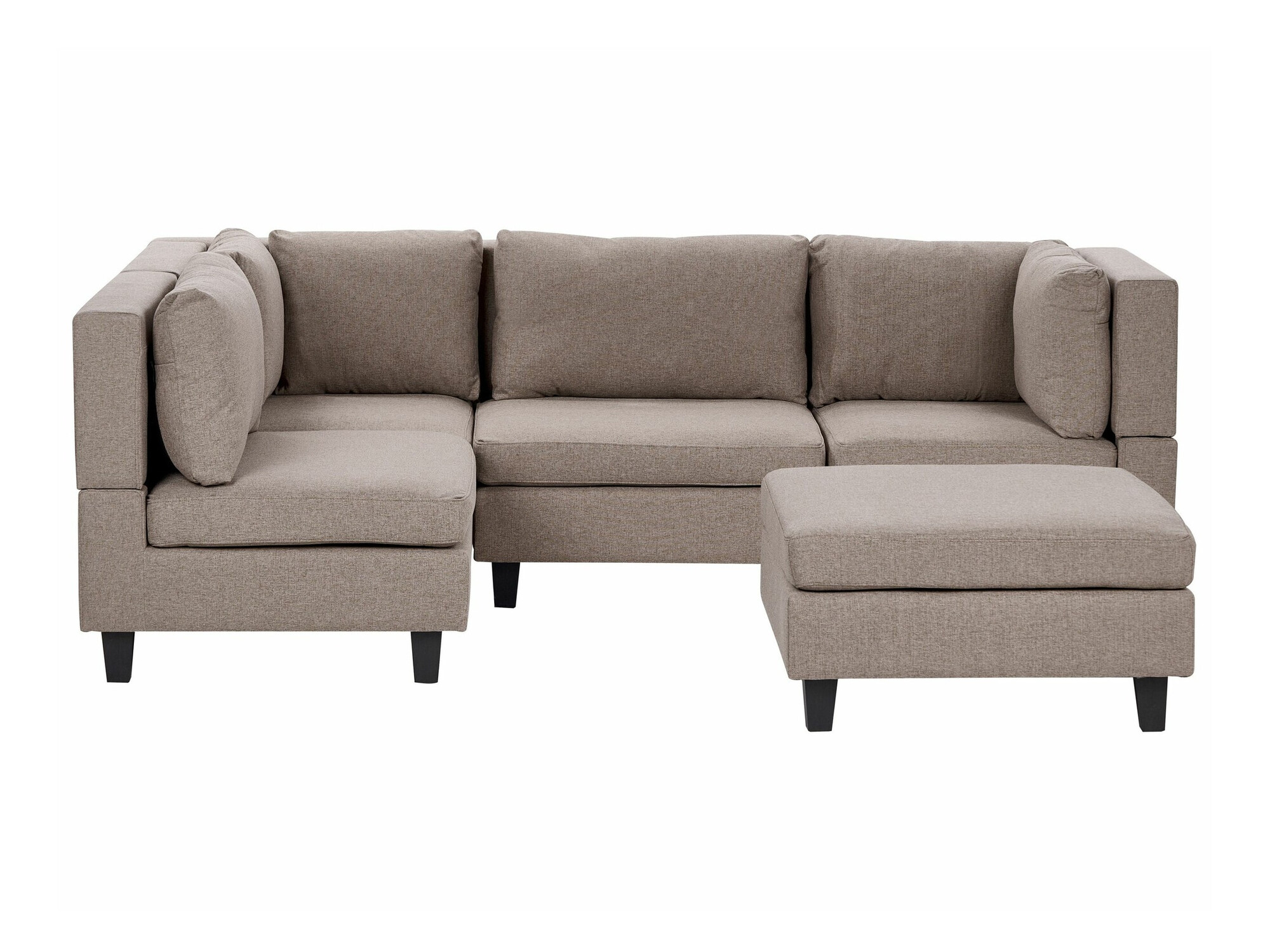 Modularna ugaona garnitura Elbmeli 108 (Smeđa)