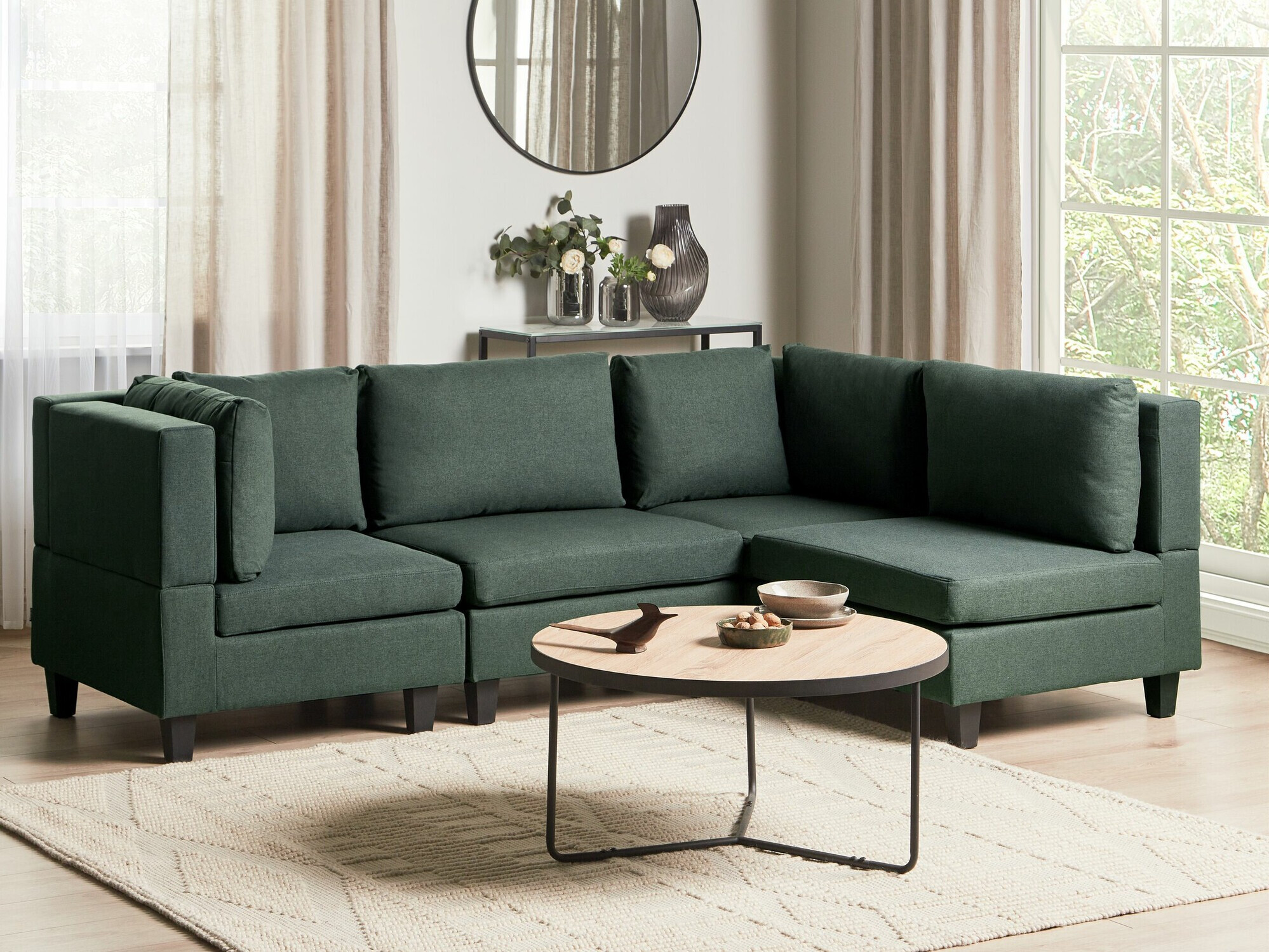 Modularna ugaona garnitura Elbmeli 108 (Zelena)