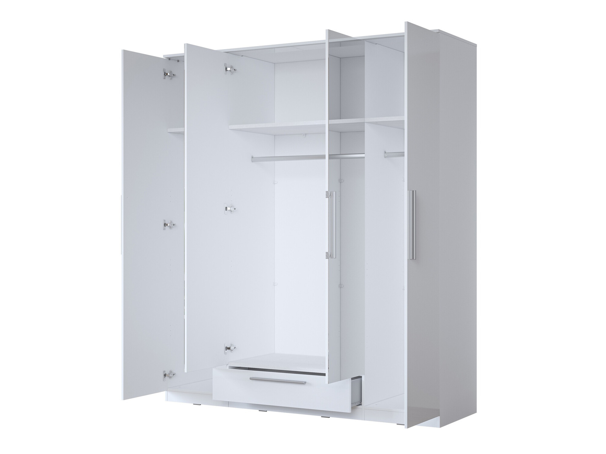 Ormar Torvire 118 (Belo + Sjajno belo)