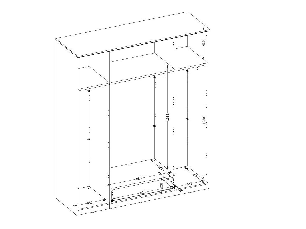 Ormar Torvire 118 (Belo + Sjajno belo)