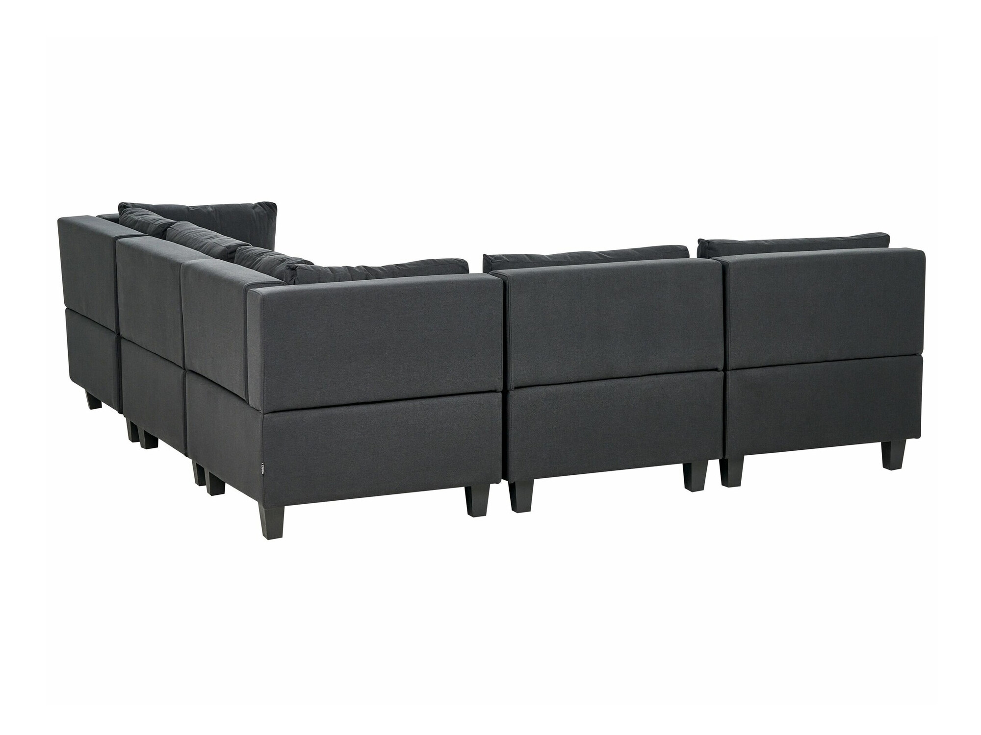 Modularna ugaona garnitura Elbmeli 109 (Crno)
