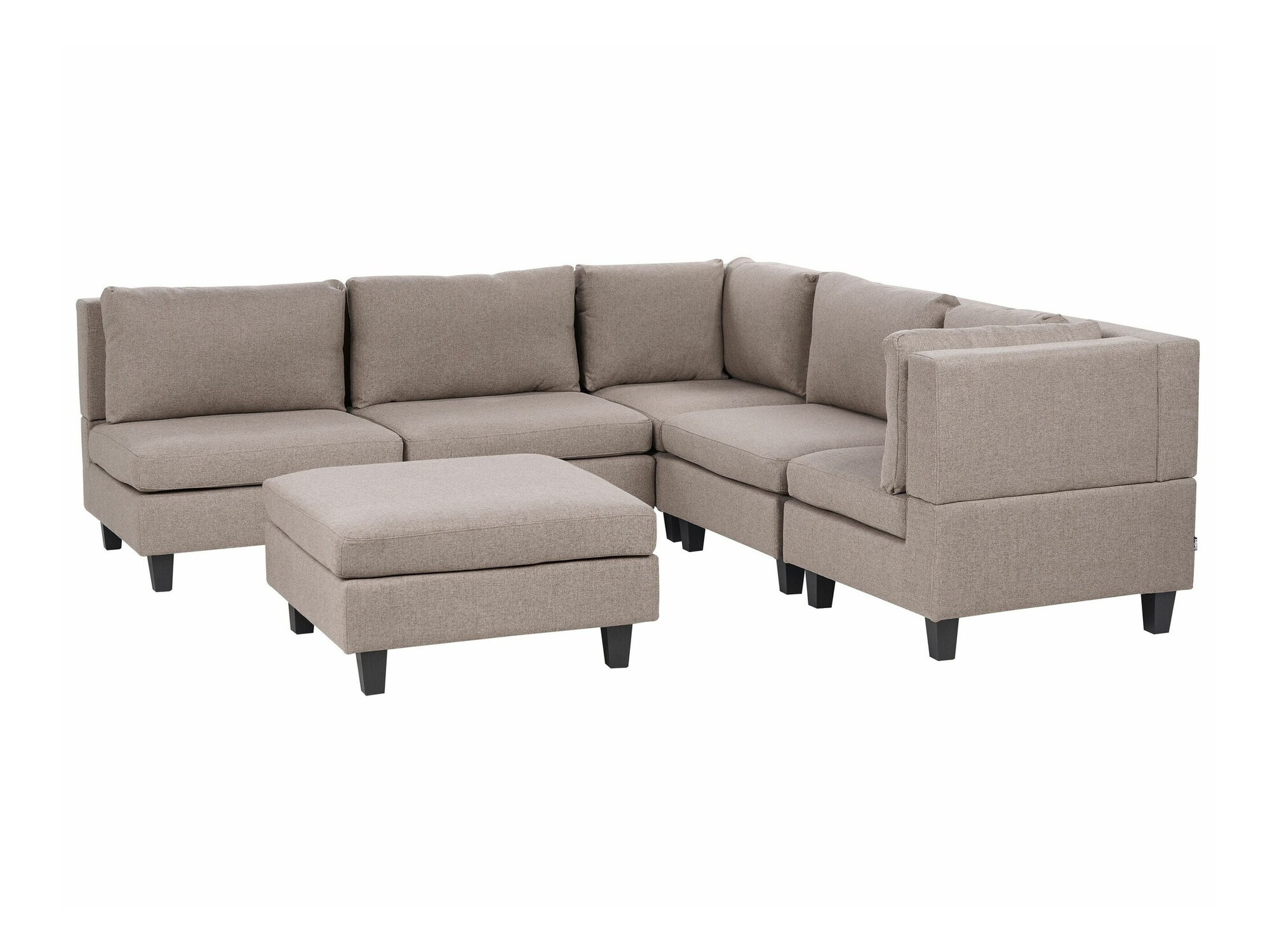 Modularna ugaona garnitura Elbmeli 109 (Smeđa)