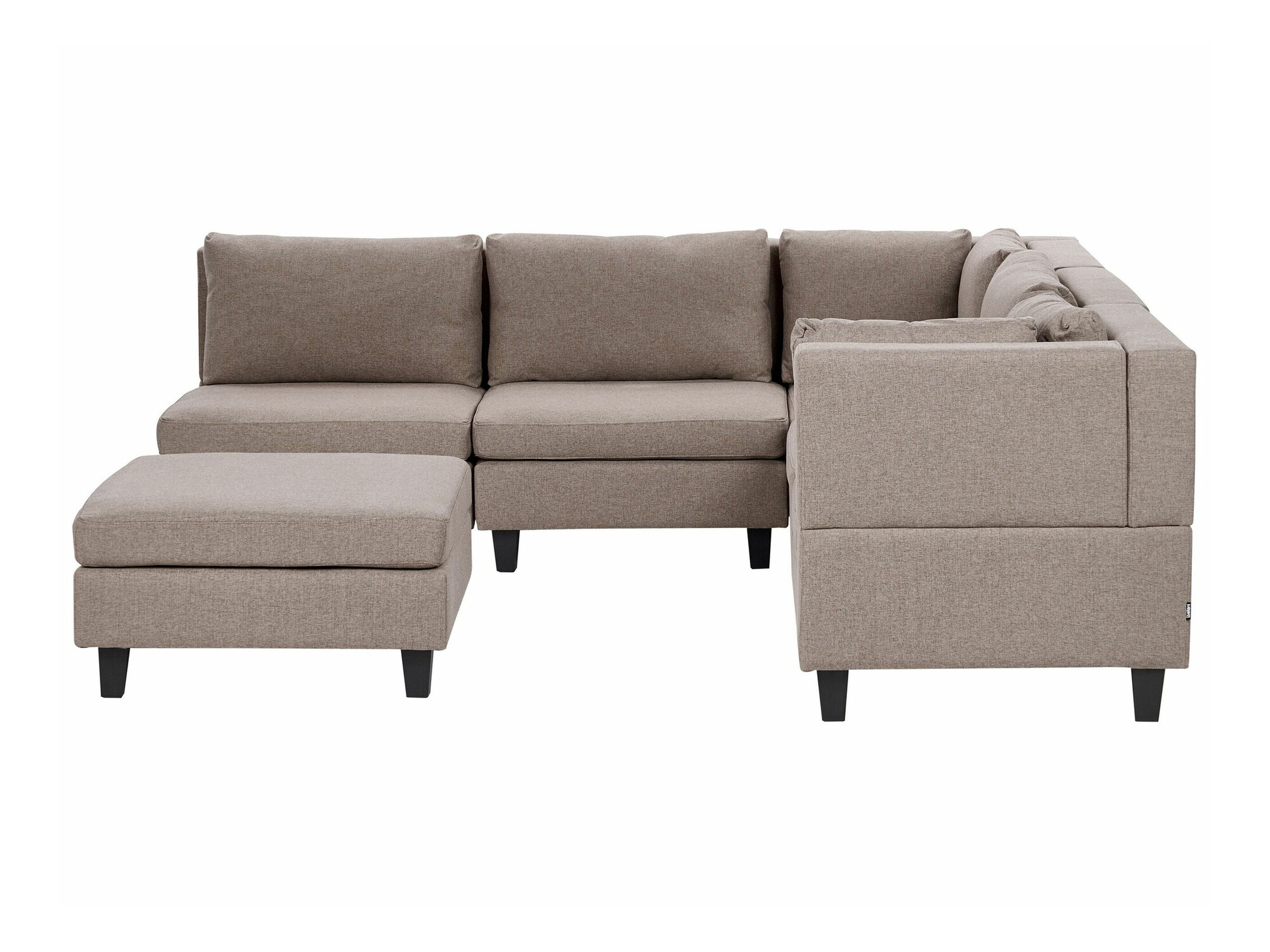 Modularna ugaona garnitura Elbmeli 109 (Smeđa)
