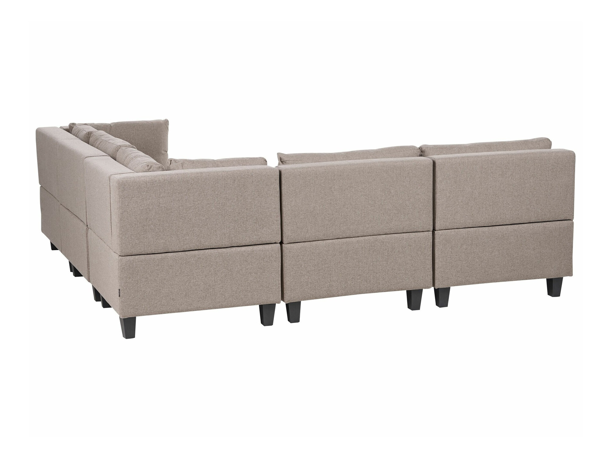 Modularna ugaona garnitura Elbmeli 109 (Smeđa)