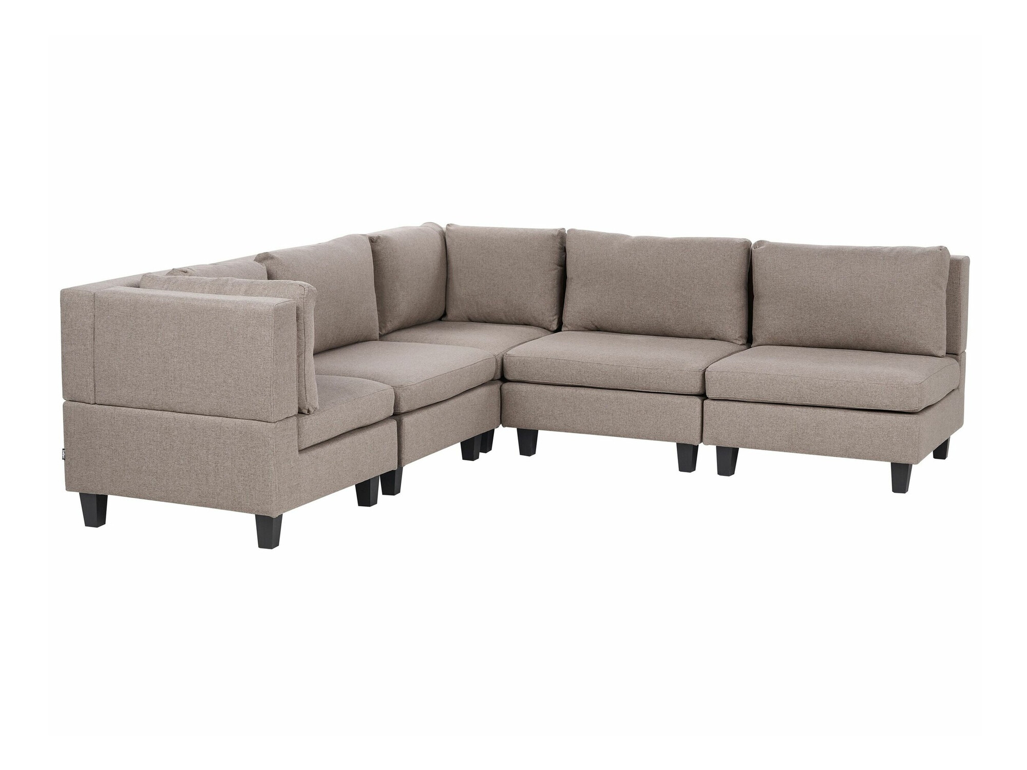 Modularna ugaona garnitura Elbmeli 109 (Smeđa)