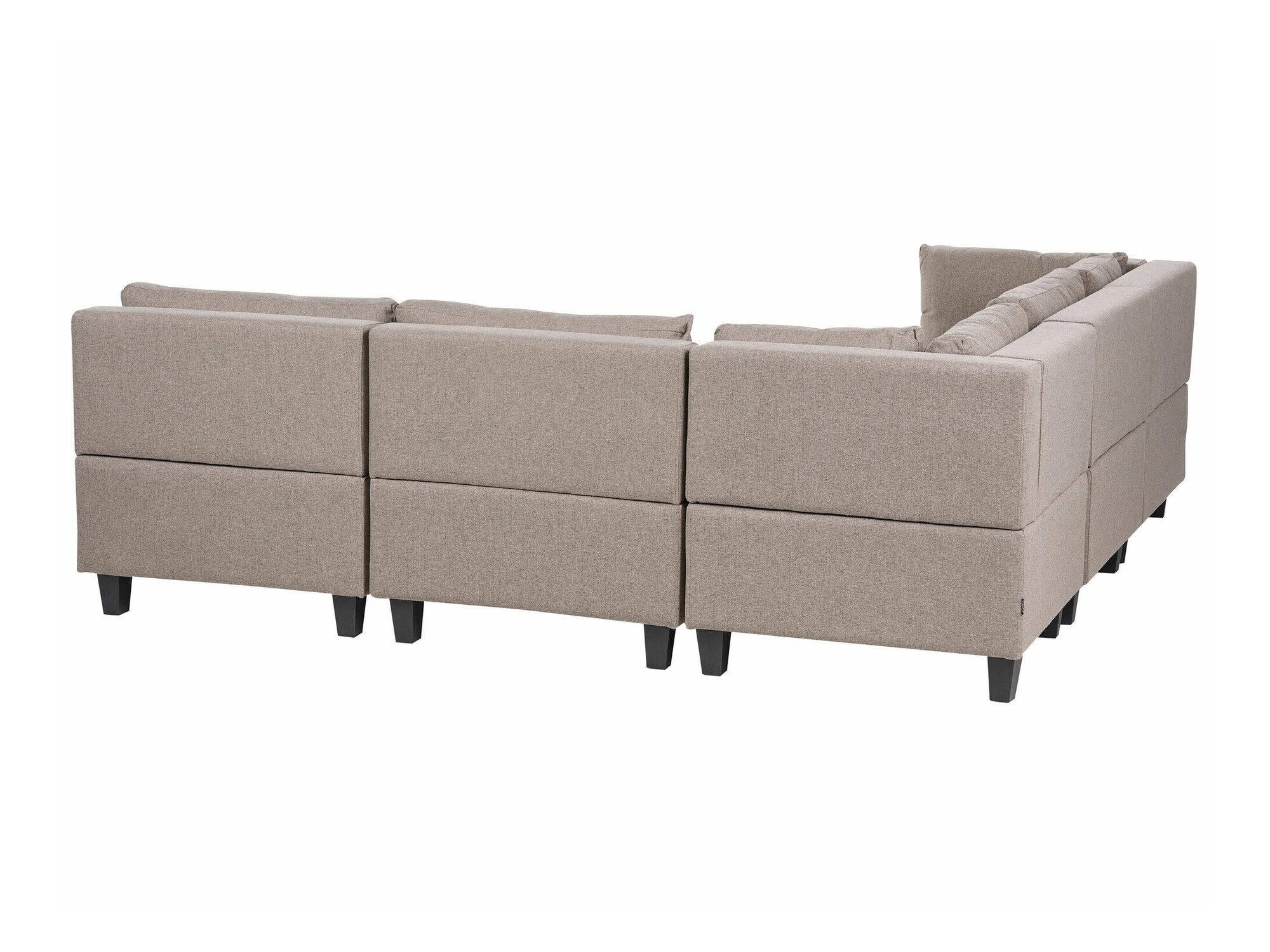 Modularna ugaona garnitura Elbmeli 109 (Smeđa)