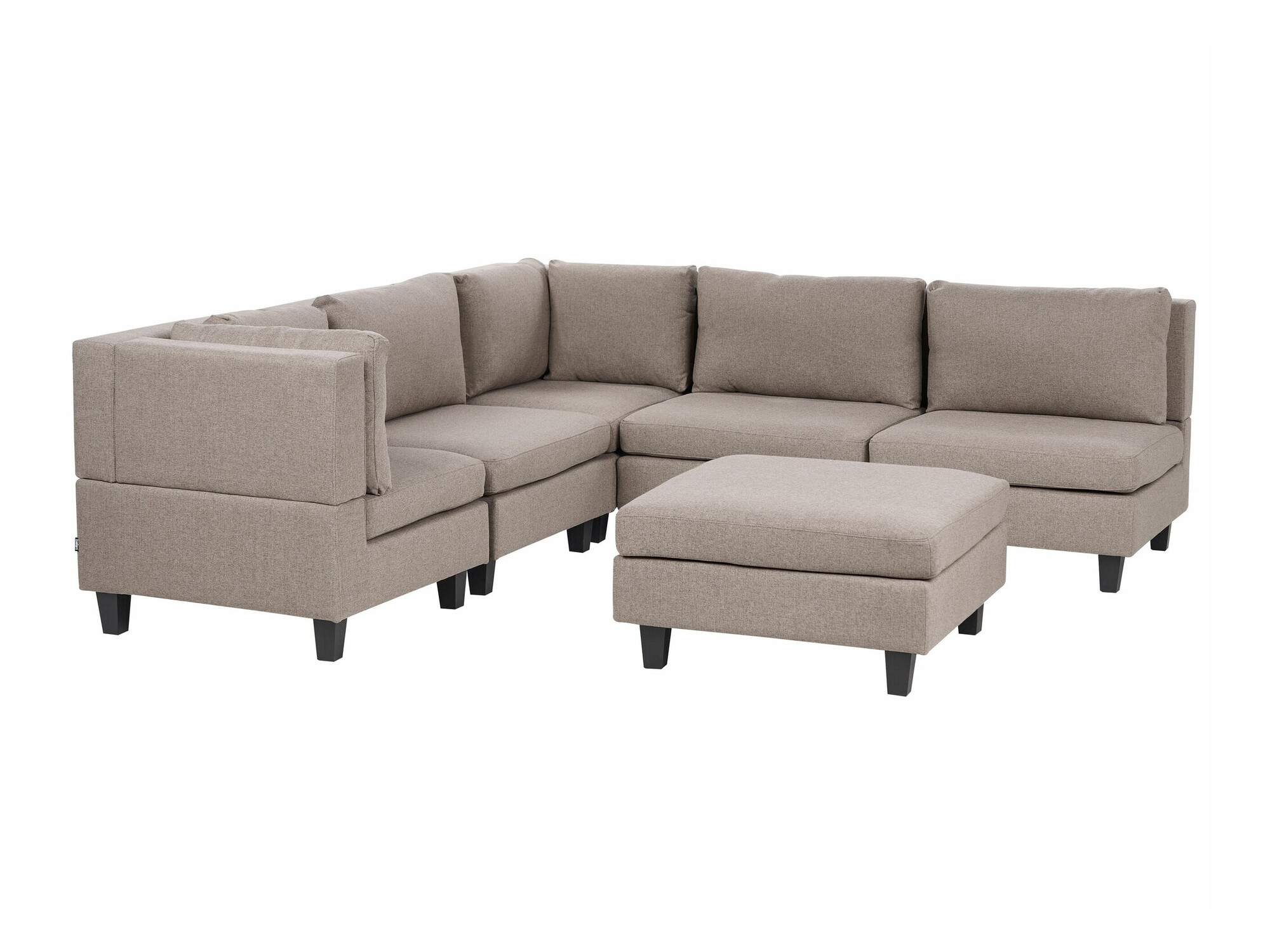 Modularna ugaona garnitura Elbmeli 109 (Smeđa)
