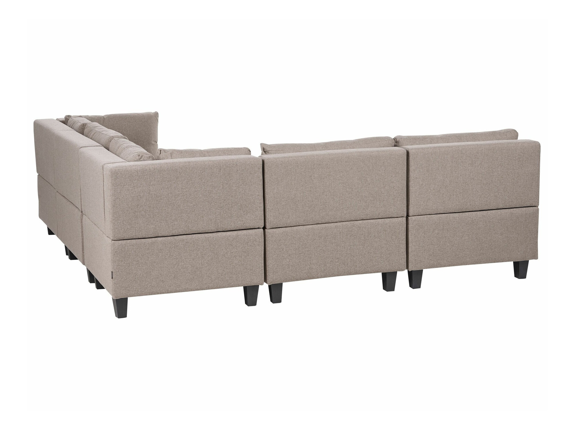 Modularna ugaona garnitura Elbmeli 109 (Smeđa)