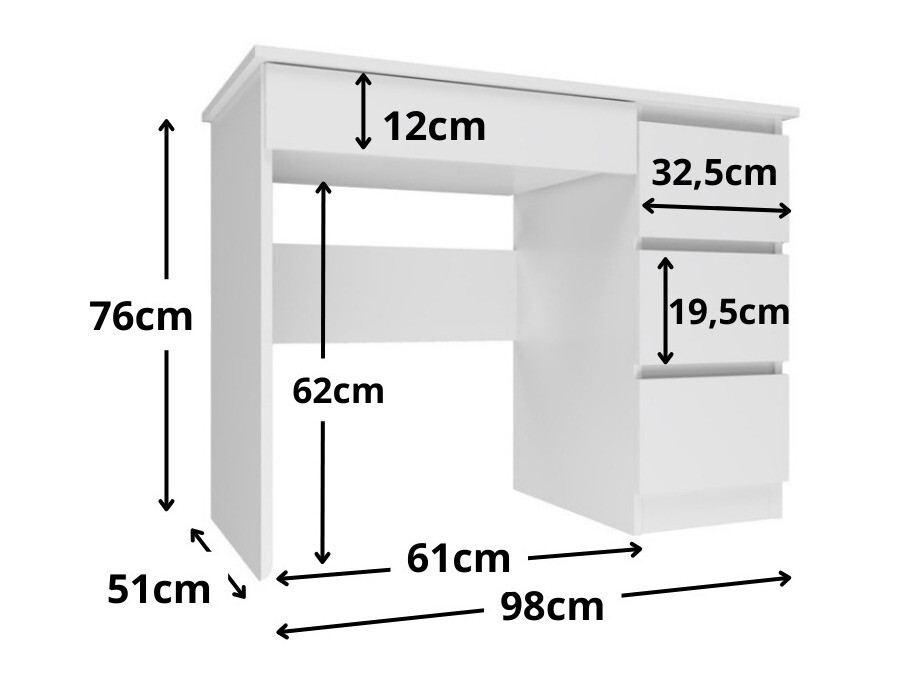 Kancelarijski sto Elbvelu 108 (Kašmir)