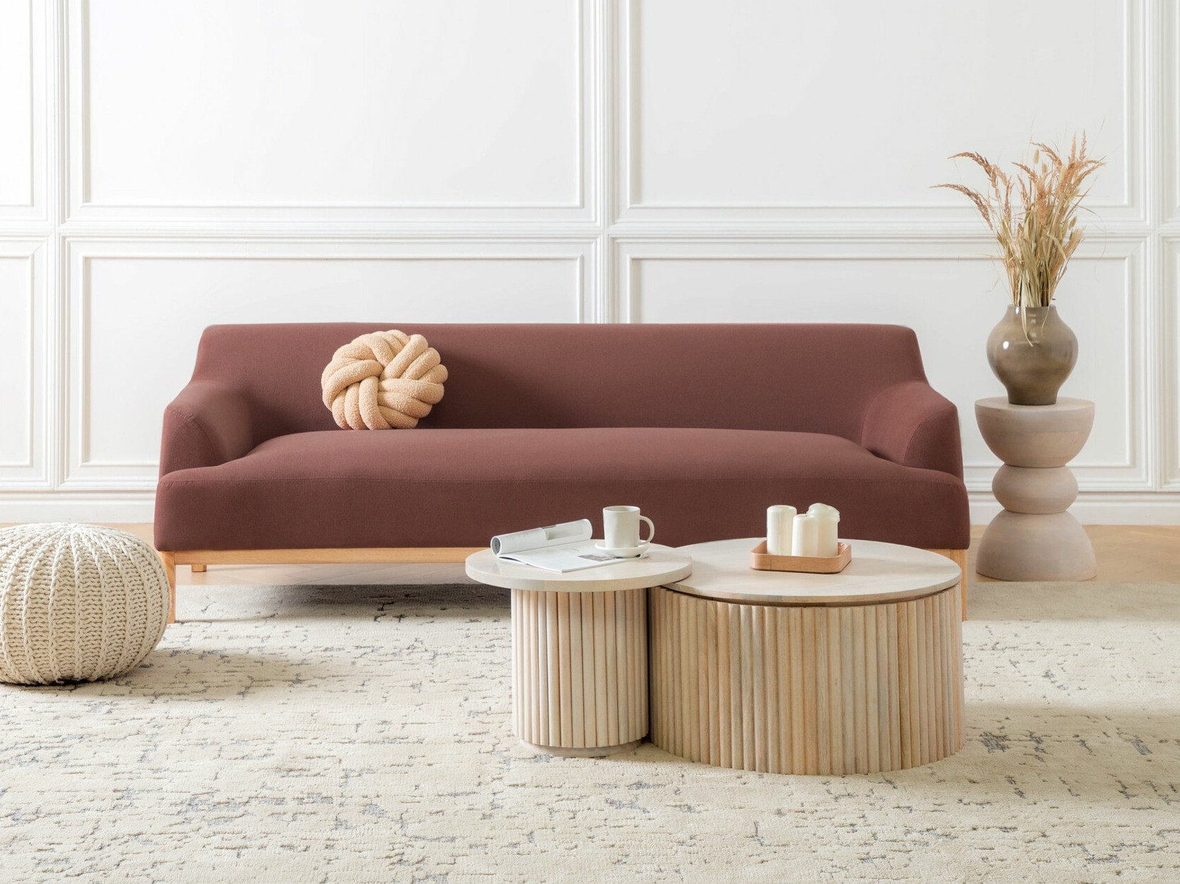 Sofa Berwyn 2228 (Prašnjavo ružičasta)