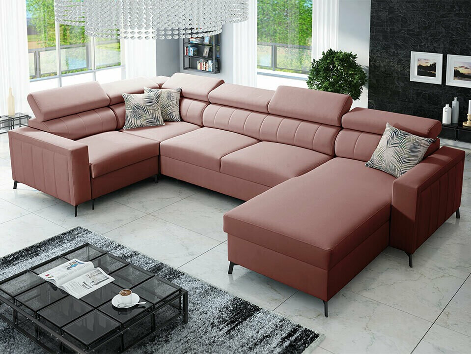 Ugaona sofa Sarasota 153 (Mono 235 + Botanical 36)